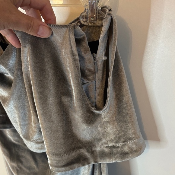 Likely Silver Strapless Velvet Dress - Picture 3 of 7